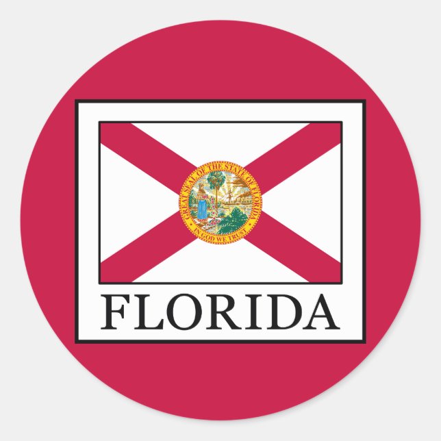 Florida Classic Round Sticker (Front)
