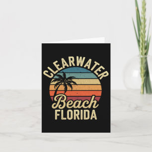 Florida Clear Water Beach Vacation Souvenirs Famil Card