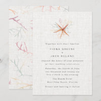 Florida Coastal Beach Watercolor Wedding