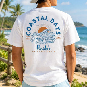 Florida Coastal Days Atlantic Beach Wave T-Shirt