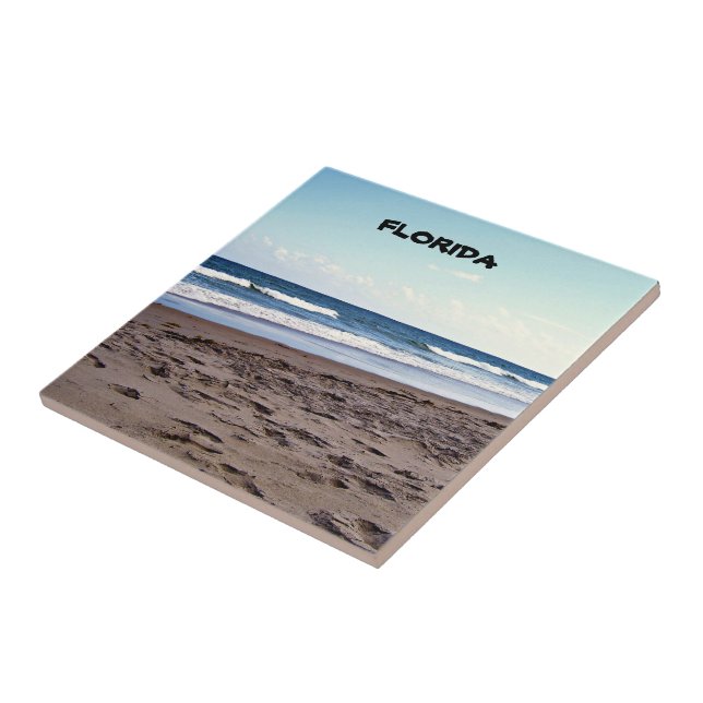 Florida Coastal Waves Ceramic Tile (Side)
