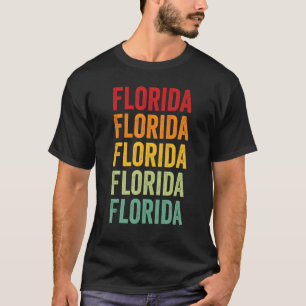 Florida County Puerto Rico Rainbow Text Design T-Shirt