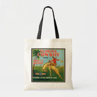 Florida Cowboy Brand Oranges and Grapefruit Label