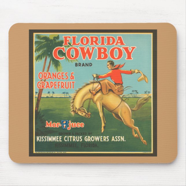 Florida Cowboy Mouse Pad (Front)