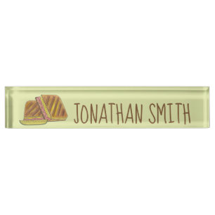 Florida Cuban Sandwich Deli Restaurant Manager Nameplate