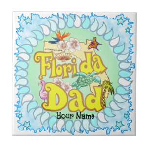 Florida Dad Ceramic Tile
