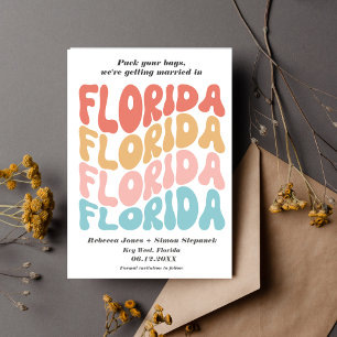 Florida Destination Wedding Save the Date Announcement