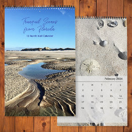 Florida East Coast Beaches Backwater Nature Calendar