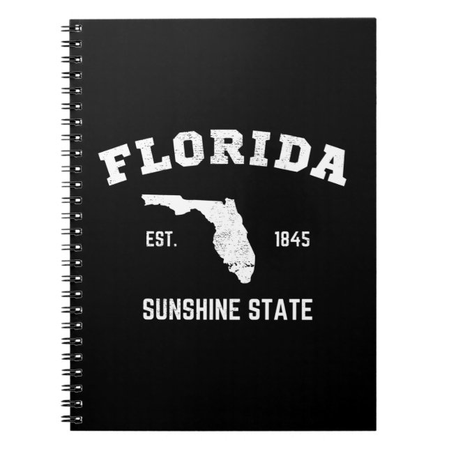 Florida Est 1845 Sunshine State Notebook (Front)