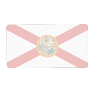 Florida Faint Flag Shipping Label