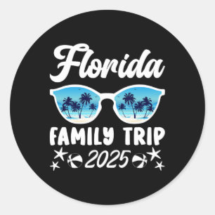 Florida Family Trip 2025 Vacation Florida Travel F Classic Round Sticker