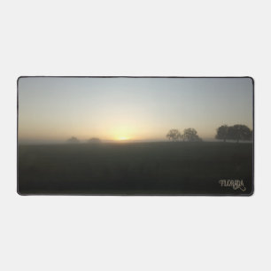 Florida Farm Morning Sunrise Natural Photography Desk Mat