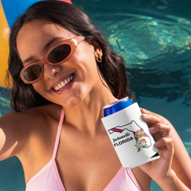 Florida Flag and Flower Custom Cooler (Creator Uploaded)