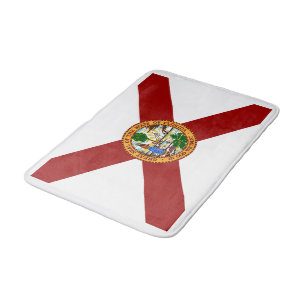 Florida flag bath mat