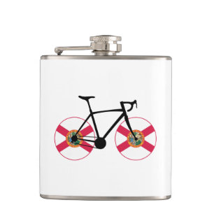 Florida Flag Cycling Hip Flask