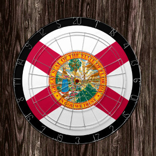 Florida Flag Dartboard & Florida / USA game board