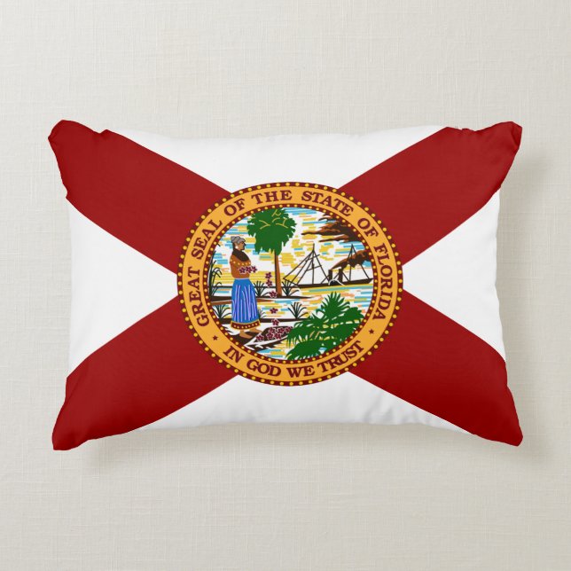 Florida flag decorative cushion (Front)