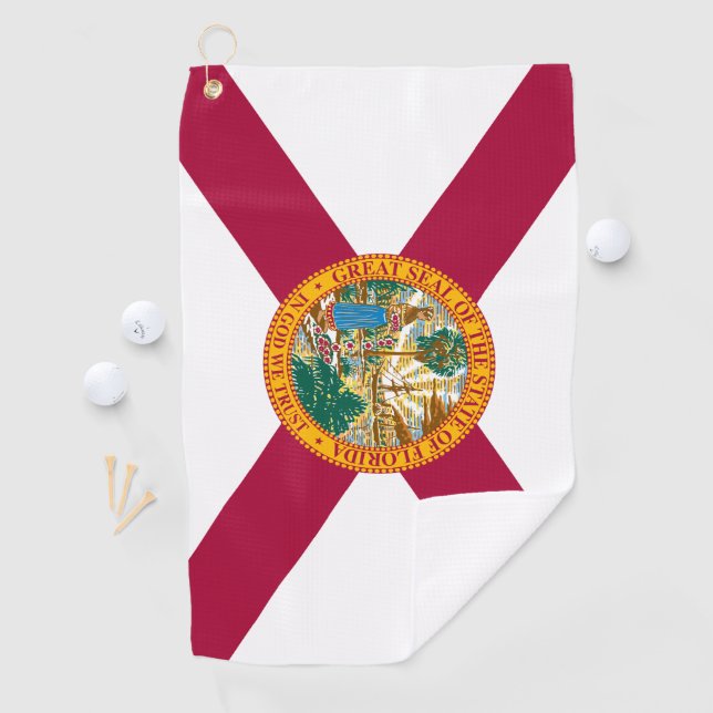 Florida flag golf towel (InSitu)