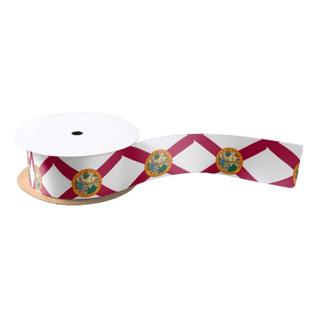 Florida Flag Satin Ribbon (Spool)