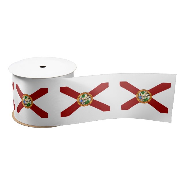 Florida flag satin ribbon (Spool)