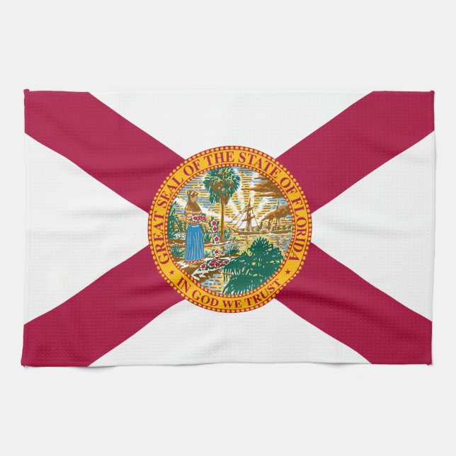 Florida flag tea towel (Horizontal)