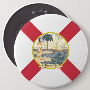 Florida Flag: The Sunshine State of Floridians 6 Cm Round Badge
