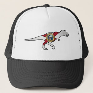 Florida flag trex dinosaur hat