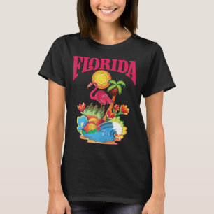 Florida Flamingo Tropical Travel T-Shirt