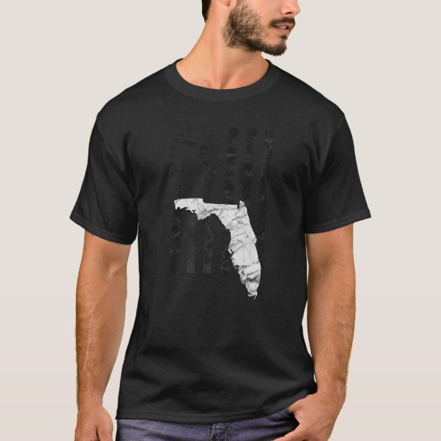 Florida Floridian Usa American Travel Tourist Home T-Shirt (Front)
