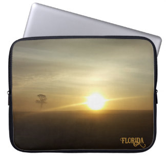Florida Foggy Morning Sunrise Natural Photography Laptop Sleeve