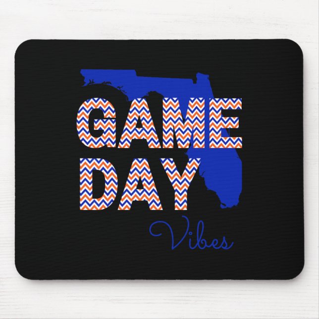Florida Footll Game Day Vibes Fall Tailgate  Mouse Pad (Front)
