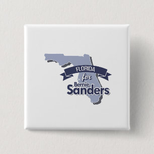 Florida for Bernie Sanders 15 Cm Square Badge