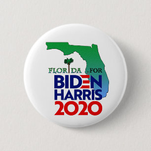 Florida for Biden Harris 2020 6 Cm Round Badge