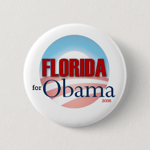 Florida for Obama 6 Cm Round Badge