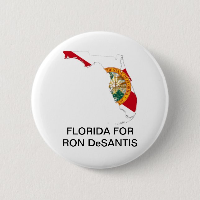 FLORIDA for Ron DeSantis GOVERNOR Button (Front)