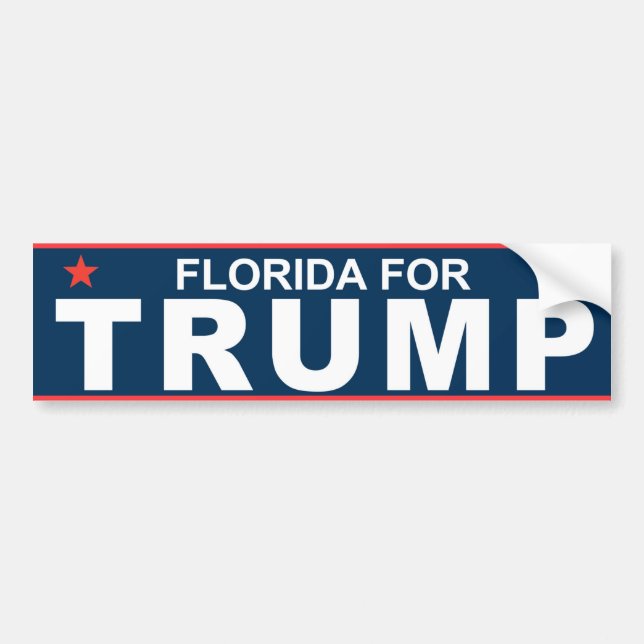 Florida for Trump 2016 Bumper Sticker (Front)