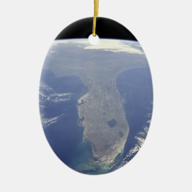 Florida from Space Ornament (Front)