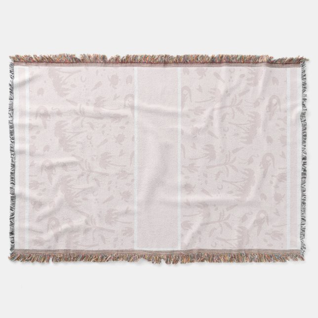 Florida Fun Light Pink Throw Rug (Front)
