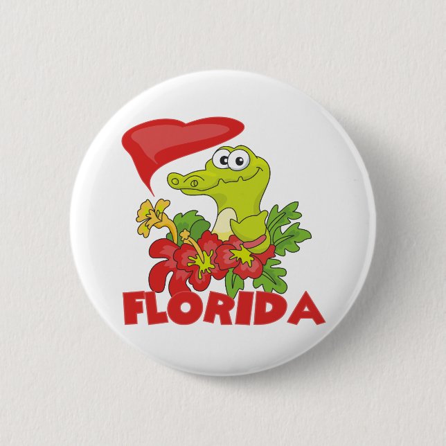 Florida Gator 6 Cm Round Badge (Front)
