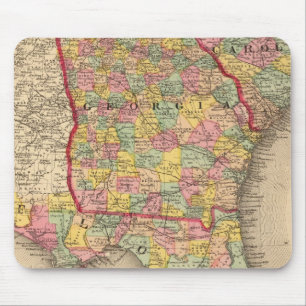 Florida, Georgia, and South Carolina Mouse Pad