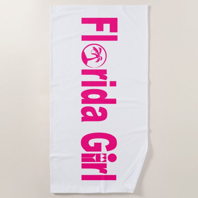 Florida Girl Beach Towel (Front)