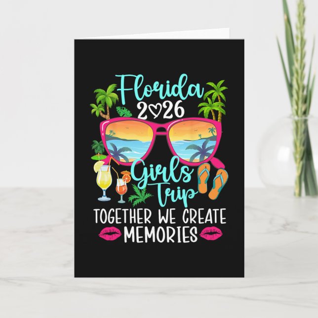 Florida Girls Trip 2026 Create Memories Florida Va Card (Front)