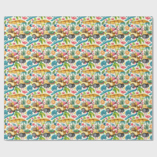 Florida Golf Cart for golfer gifts Wrapping Paper