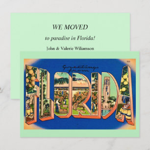 Florida Greeting Moving Announcement