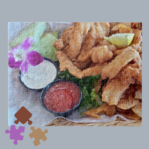 Florida Grouper Fingers Sanibel Island Marina Jigsaw Puzzle