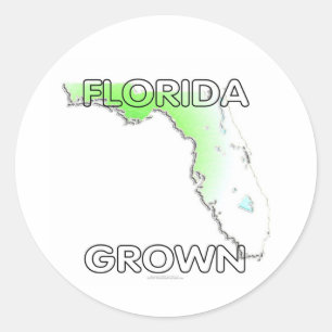 Florida Grown Classic Round Sticker