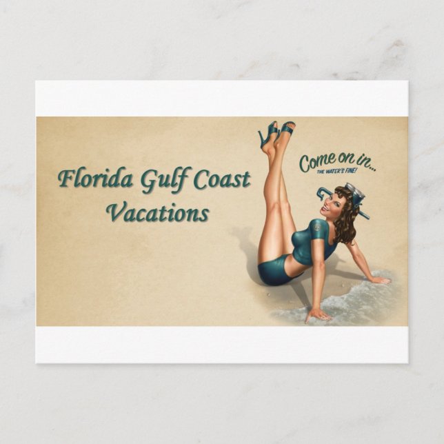 Florida Gulf Coast Postcard (Front)