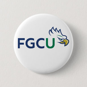 Florida Gulf Coast University Eagles 6 Cm Round Badge