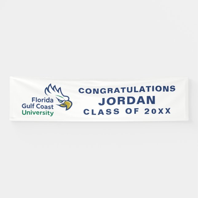 Florida Gulf Coast University Graduation Banner (Horizontal)