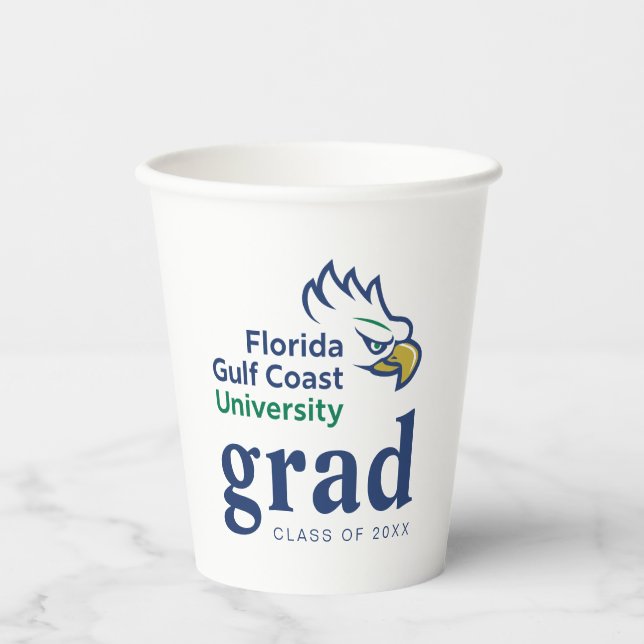 Florida Gulf Coast University Graduation Paper Cups (Front)